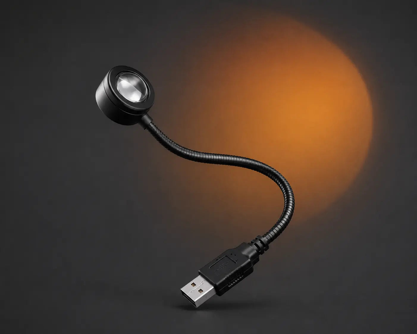 Lámpara Sunset Flex con brazo flexible y conexión USB