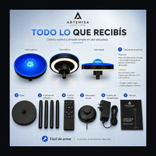 Lámpara de Pie Aura Wave Artemisa